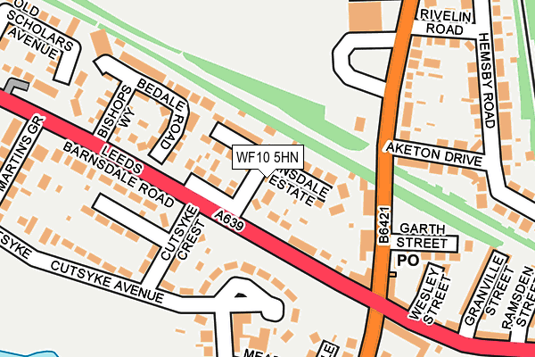 WF10 5HN map - OS OpenMap – Local (Ordnance Survey)