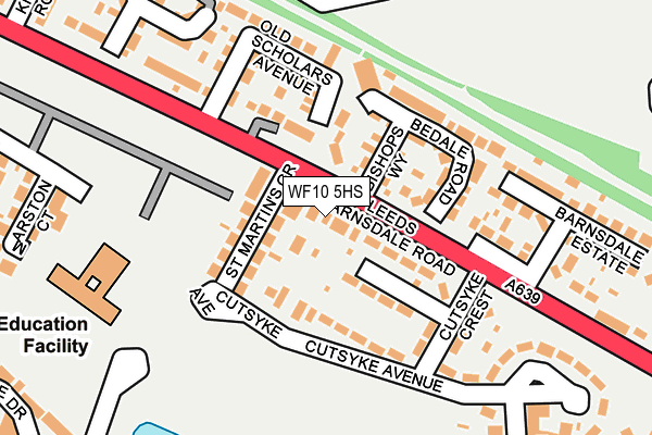 WF10 5HS map - OS OpenMap – Local (Ordnance Survey)