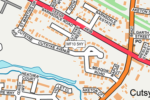 WF10 5HY map - OS OpenMap – Local (Ordnance Survey)