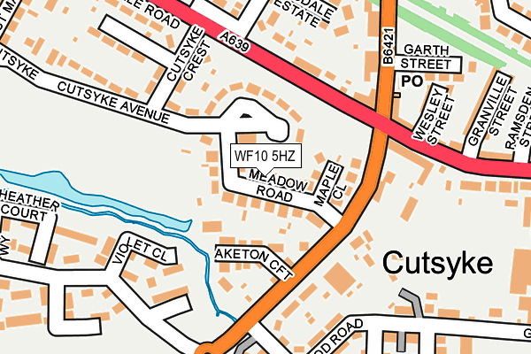 WF10 5HZ map - OS OpenMap – Local (Ordnance Survey)