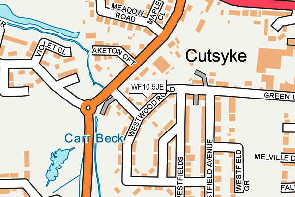 WF10 5JE map - OS OpenMap – Local (Ordnance Survey)