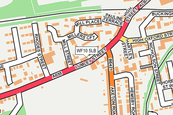 WF10 5LB map - OS OpenMap – Local (Ordnance Survey)
