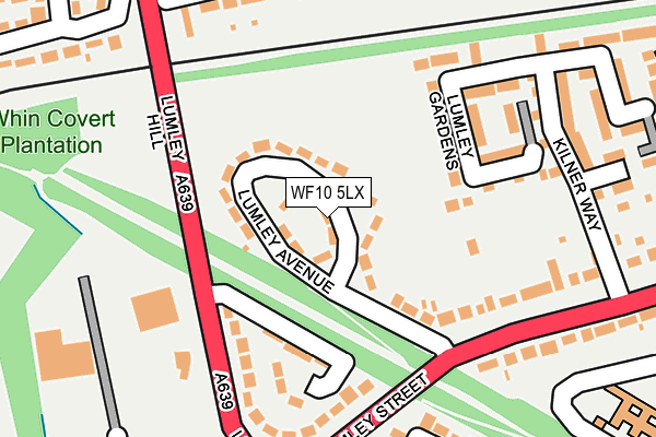 WF10 5LX map - OS OpenMap – Local (Ordnance Survey)