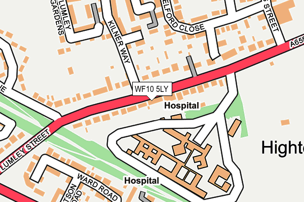 WF10 5LY map - OS OpenMap – Local (Ordnance Survey)