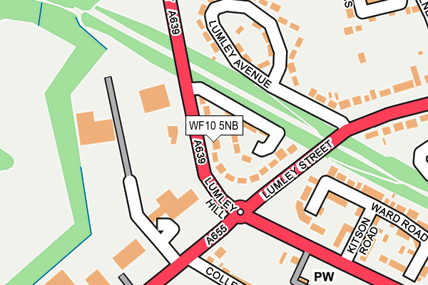 WF10 5NB map - OS OpenMap – Local (Ordnance Survey)