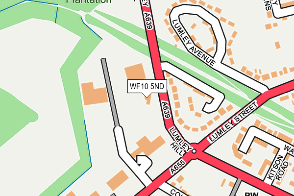WF10 5ND map - OS OpenMap – Local (Ordnance Survey)