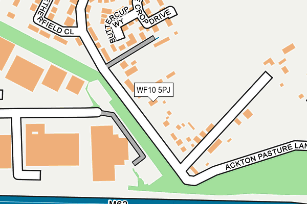 WF10 5PJ map - OS OpenMap – Local (Ordnance Survey)