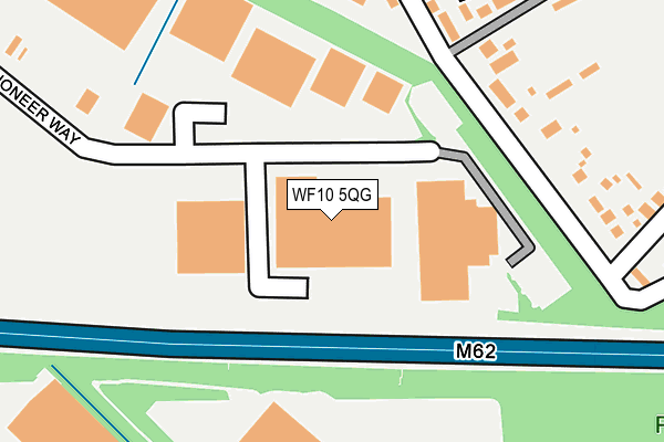 WF10 5QG map - OS OpenMap – Local (Ordnance Survey)