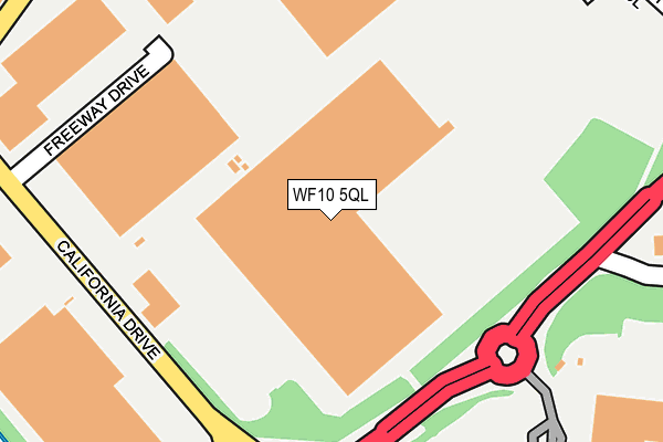WF10 5QL map - OS OpenMap – Local (Ordnance Survey)