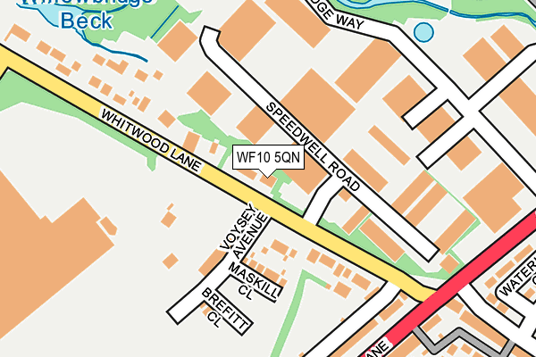 WF10 5QN map - OS OpenMap – Local (Ordnance Survey)