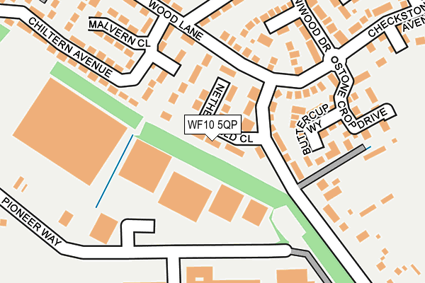 WF10 5QP map - OS OpenMap – Local (Ordnance Survey)