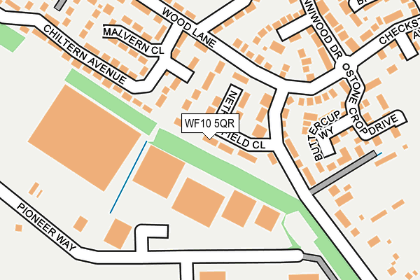 WF10 5QR map - OS OpenMap – Local (Ordnance Survey)