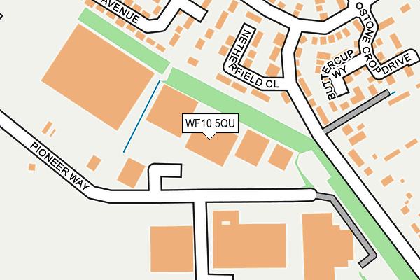 WF10 5QU map - OS OpenMap – Local (Ordnance Survey)