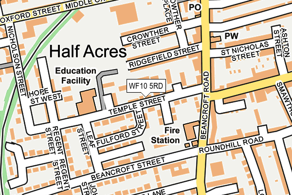 WF10 5RD map - OS OpenMap – Local (Ordnance Survey)