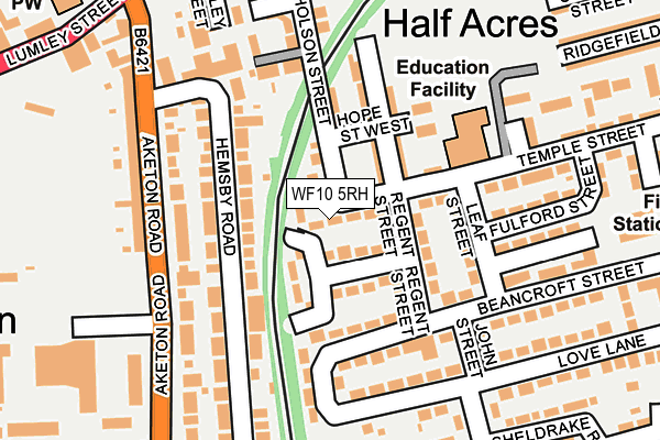 WF10 5RH map - OS OpenMap – Local (Ordnance Survey)