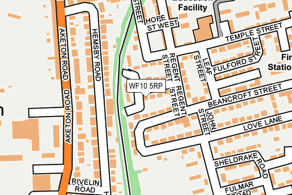 WF10 5RP map - OS OpenMap – Local (Ordnance Survey)