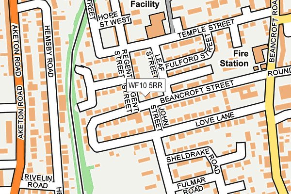 WF10 5RR map - OS OpenMap – Local (Ordnance Survey)