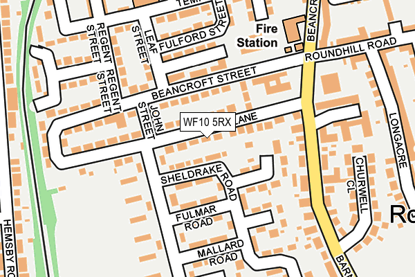 WF10 5RX map - OS OpenMap – Local (Ordnance Survey)