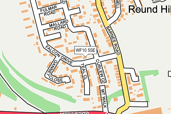 WF10 5SE map - OS OpenMap – Local (Ordnance Survey)