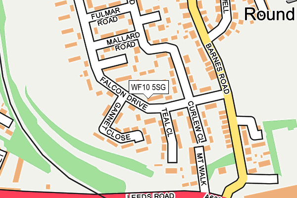 WF10 5SG map - OS OpenMap – Local (Ordnance Survey)