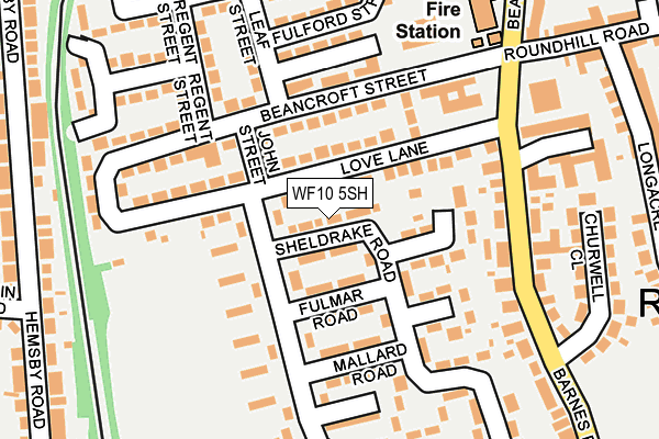 WF10 5SH map - OS OpenMap – Local (Ordnance Survey)