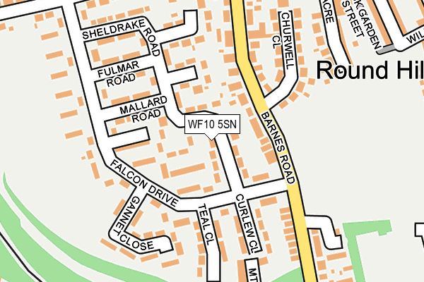 WF10 5SN map - OS OpenMap – Local (Ordnance Survey)