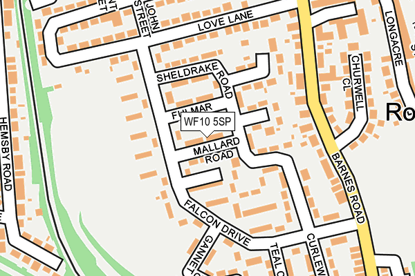 WF10 5SP map - OS OpenMap – Local (Ordnance Survey)