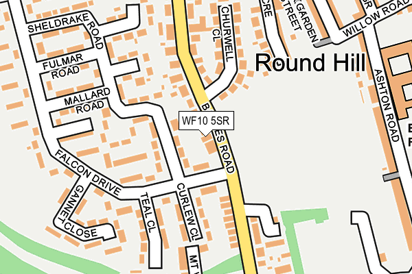 WF10 5SR map - OS OpenMap – Local (Ordnance Survey)