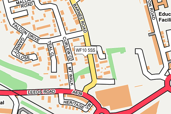 WF10 5SS map - OS OpenMap – Local (Ordnance Survey)