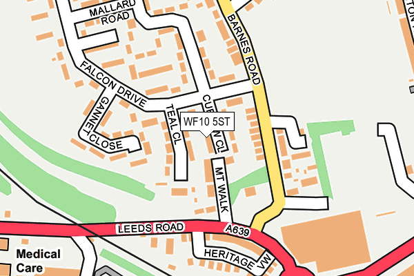 WF10 5ST map - OS OpenMap – Local (Ordnance Survey)