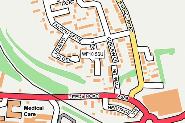 WF10 5SU map - OS OpenMap – Local (Ordnance Survey)