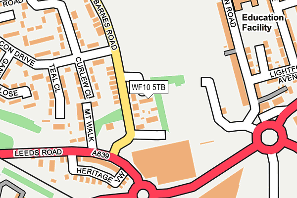 WF10 5TB map - OS OpenMap – Local (Ordnance Survey)