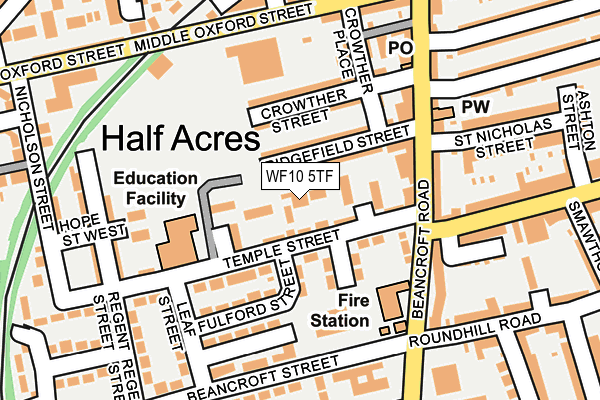 WF10 5TF map - OS OpenMap – Local (Ordnance Survey)