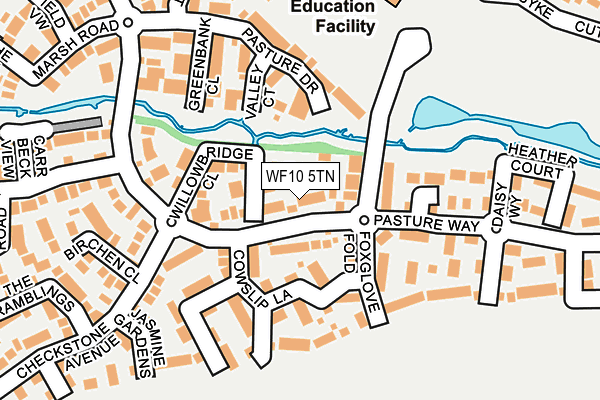 WF10 5TN map - OS OpenMap – Local (Ordnance Survey)