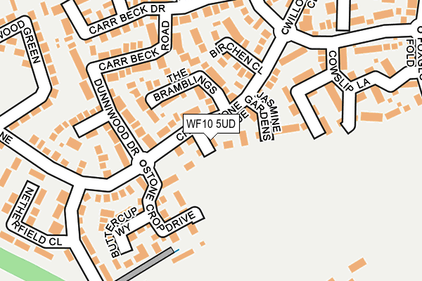 WF10 5UD map - OS OpenMap – Local (Ordnance Survey)