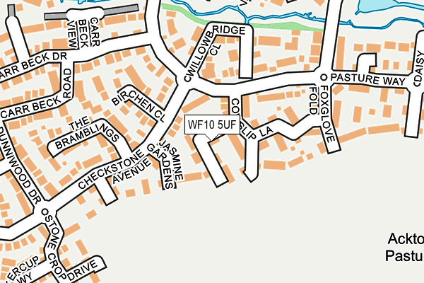 WF10 5UF map - OS OpenMap – Local (Ordnance Survey)