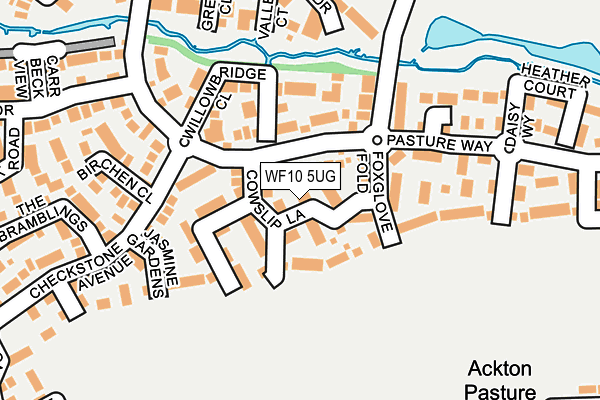 WF10 5UG map - OS OpenMap – Local (Ordnance Survey)