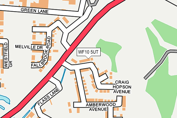 WF10 5UT map - OS OpenMap – Local (Ordnance Survey)