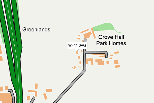 WF11 0AG map - OS OpenMap – Local (Ordnance Survey)
