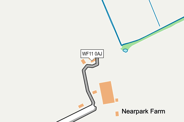 WF11 0AJ map - OS OpenMap – Local (Ordnance Survey)