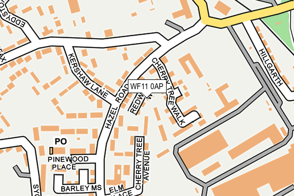 WF11 0AP map - OS OpenMap – Local (Ordnance Survey)