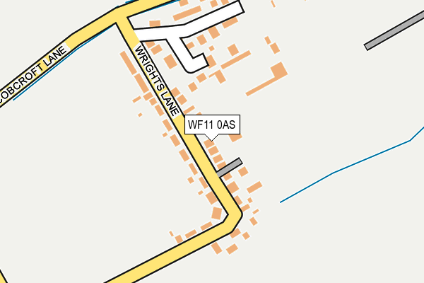 WF11 0AS map - OS OpenMap – Local (Ordnance Survey)