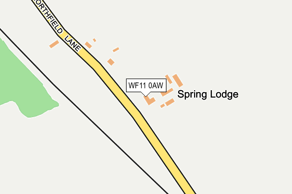 WF11 0AW map - OS OpenMap – Local (Ordnance Survey)