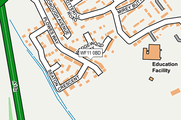 WF11 0BD map - OS OpenMap – Local (Ordnance Survey)