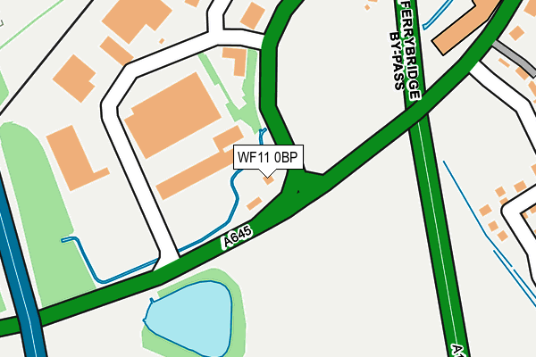 WF11 0BP map - OS OpenMap – Local (Ordnance Survey)