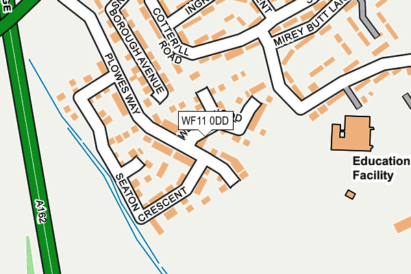 WF11 0DD map - OS OpenMap – Local (Ordnance Survey)
