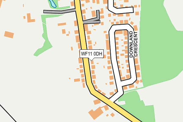 WF11 0DH map - OS OpenMap – Local (Ordnance Survey)