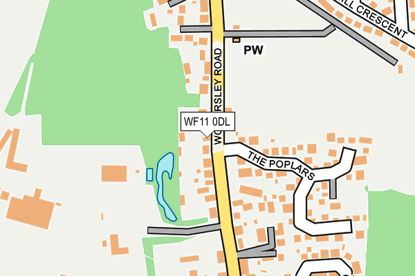 WF11 0DL map - OS OpenMap – Local (Ordnance Survey)