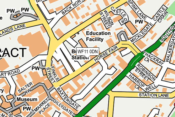 WF11 0DN map - OS OpenMap – Local (Ordnance Survey)