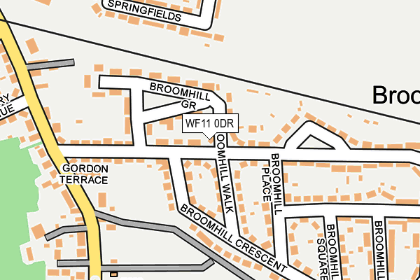 WF11 0DR map - OS OpenMap – Local (Ordnance Survey)